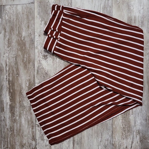 A New Day Wide Leg Striped Slip On Pants - Picture 1 of 11